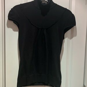 MEXX cap sleeve knit turtle neck top.